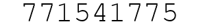 Number 771541775.