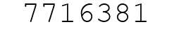 Number 7716381.