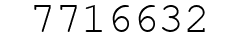 Number 7716632.