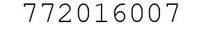 Number 772016007.