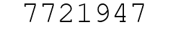 Number 7721947.