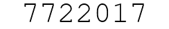 Number 7722017.