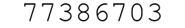 Number 77386703.