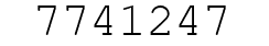 Number 7741247.