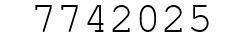 Number 7742025.