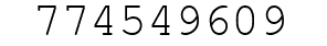 Number 774549609.