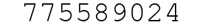 Number 775589024.