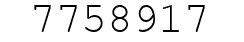 Number 7758917.