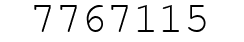 Number 7767115.