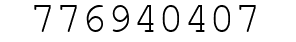 Number 776940407.