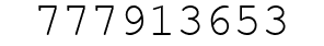 Number 777913653.