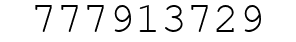 Number 777913729.