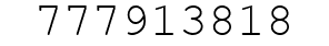 Number 777913818.