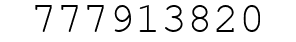 Number 777913820.