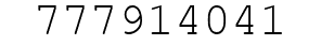 Number 777914041.