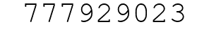 Number 777929023.