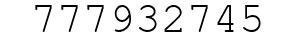 Number 777932745.