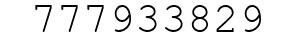 Number 777933829.