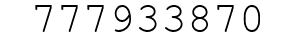 Number 777933870.