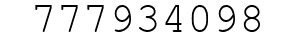 Number 777934098.