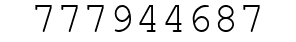 Number 777944687.