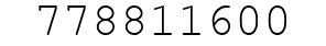 Number 778811600.