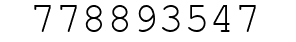 Number 778893547.