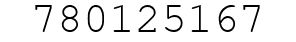 Number 780125167.