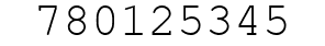 Number 780125345.