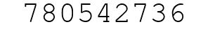 Number 780542736.