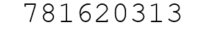 Number 781620313.