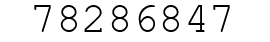 Number 78286847.