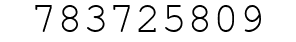 Number 783725809.