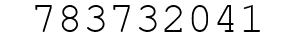 Number 783732041.