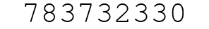 Number 783732330.