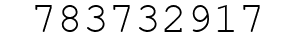 Number 783732917.