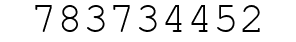 Number 783734452.