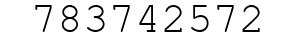 Number 783742572.