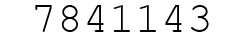 Number 7841143.