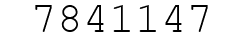 Number 7841147.