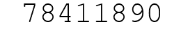 Number 78411890.