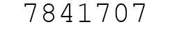 Number 7841707.