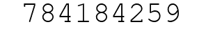 Number 784184259.