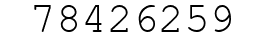 Number 78426259.