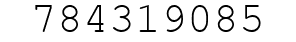 Number 784319085.