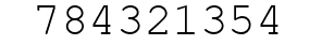 Number 784321354.