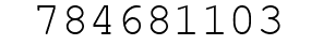 Number 784681103.
