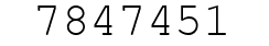 Number 7847451.