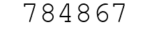 Number 784867.