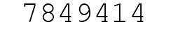 Number 7849414.